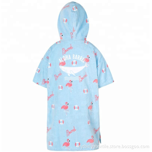 Wholesale Cotton Custom Printed Kids Beach Changing Towel